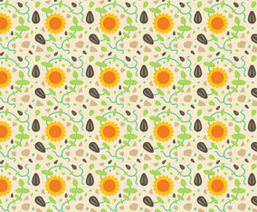 Free Sunflower Pattern Vector