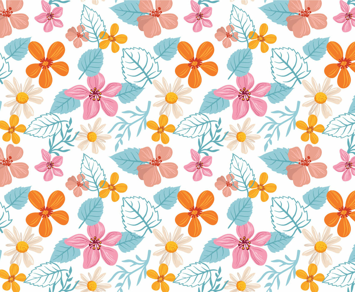 Free Flowrs Pattern Vectors