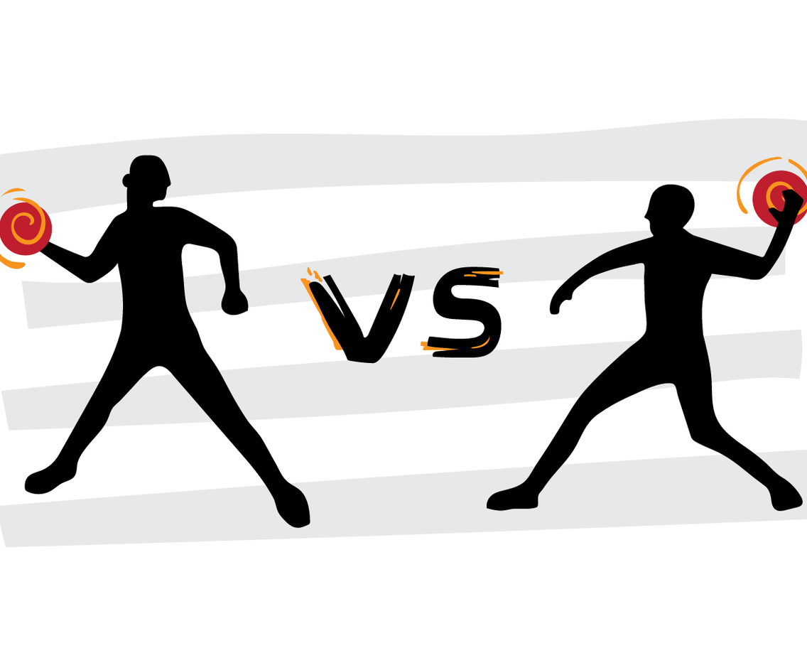 Free Dodgeball VS Tournament Vector Poster