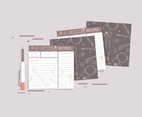 Recipe Cards Vector