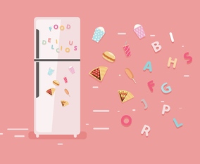Fridge Magnet Vector