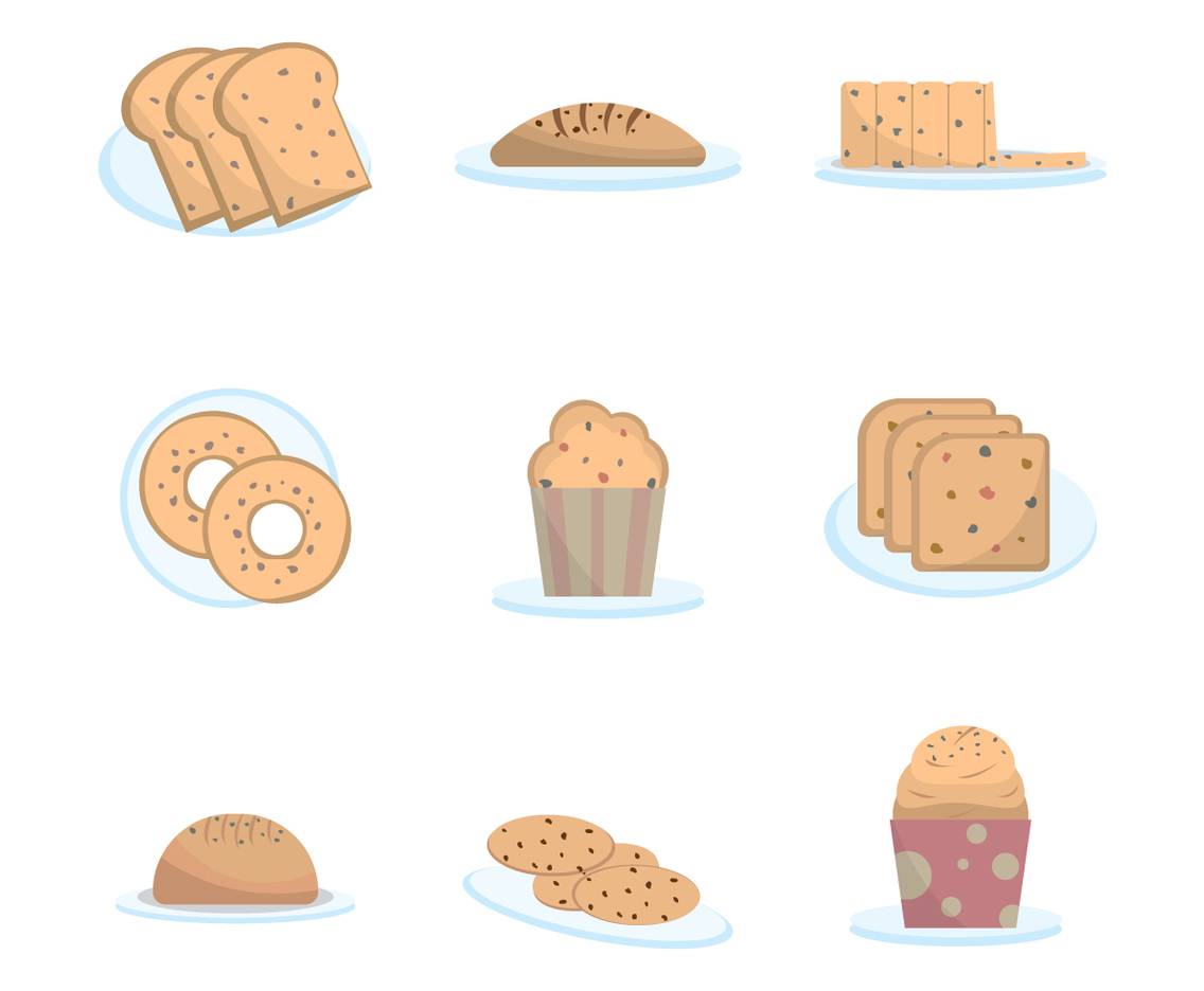 Free Raisin Cakes Vector