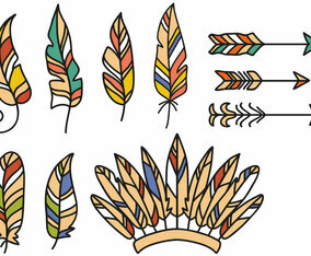 Free native american indian - Vector Art