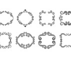 Set Of Scrollwork Cartouche Vector