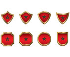 Maroc Flag Icon Set Vector