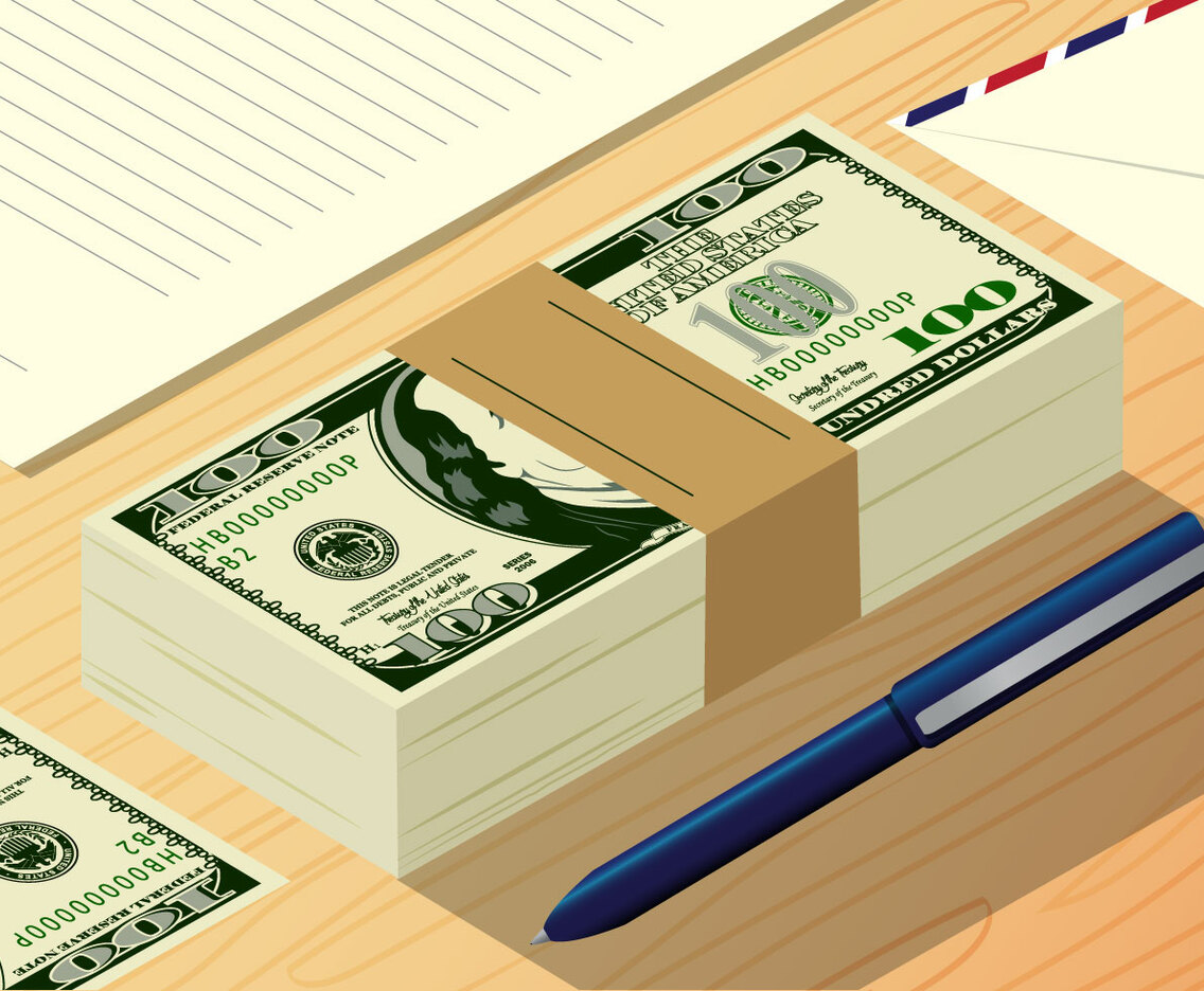 A Bundle of 100 Dollar