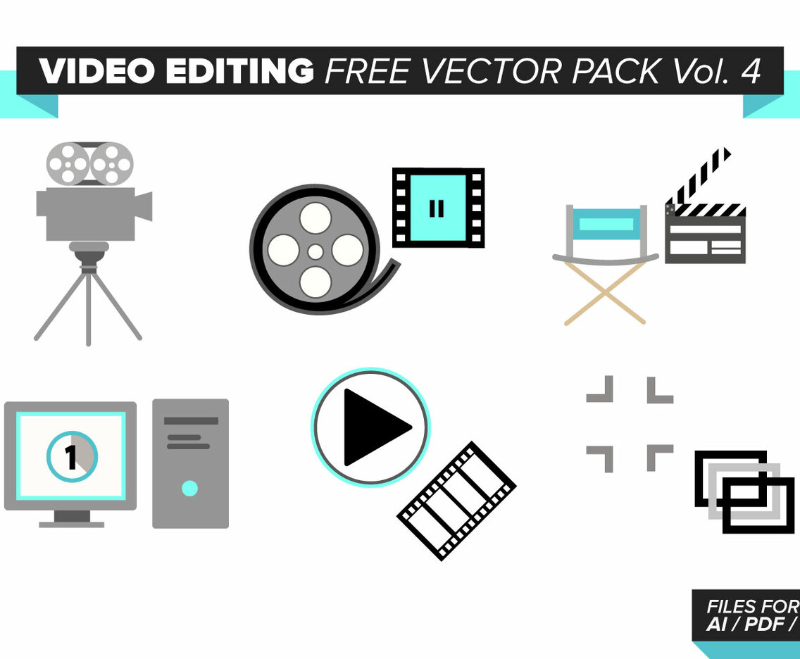 Video Editing Free Vector Pack Vol. 4