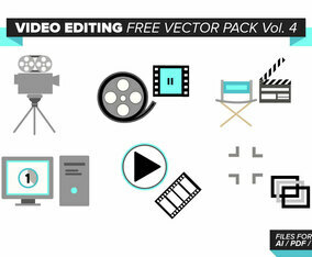 Video Editing Free Vector Pack Vol. 4