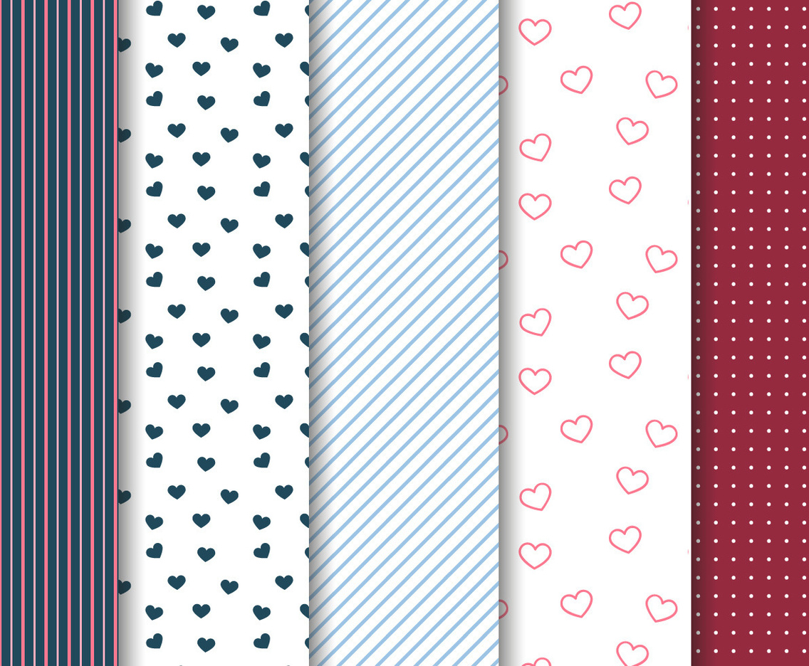 Free Valentine's Day Pattern Vector