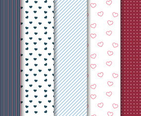 Free Valentine's Day Pattern Vector