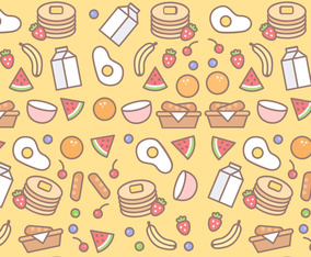 Free Breakfast Pattern Vector