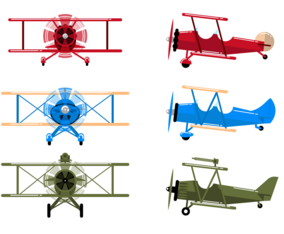 Free Biplane Vector