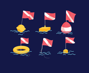 Dive Flag Vector