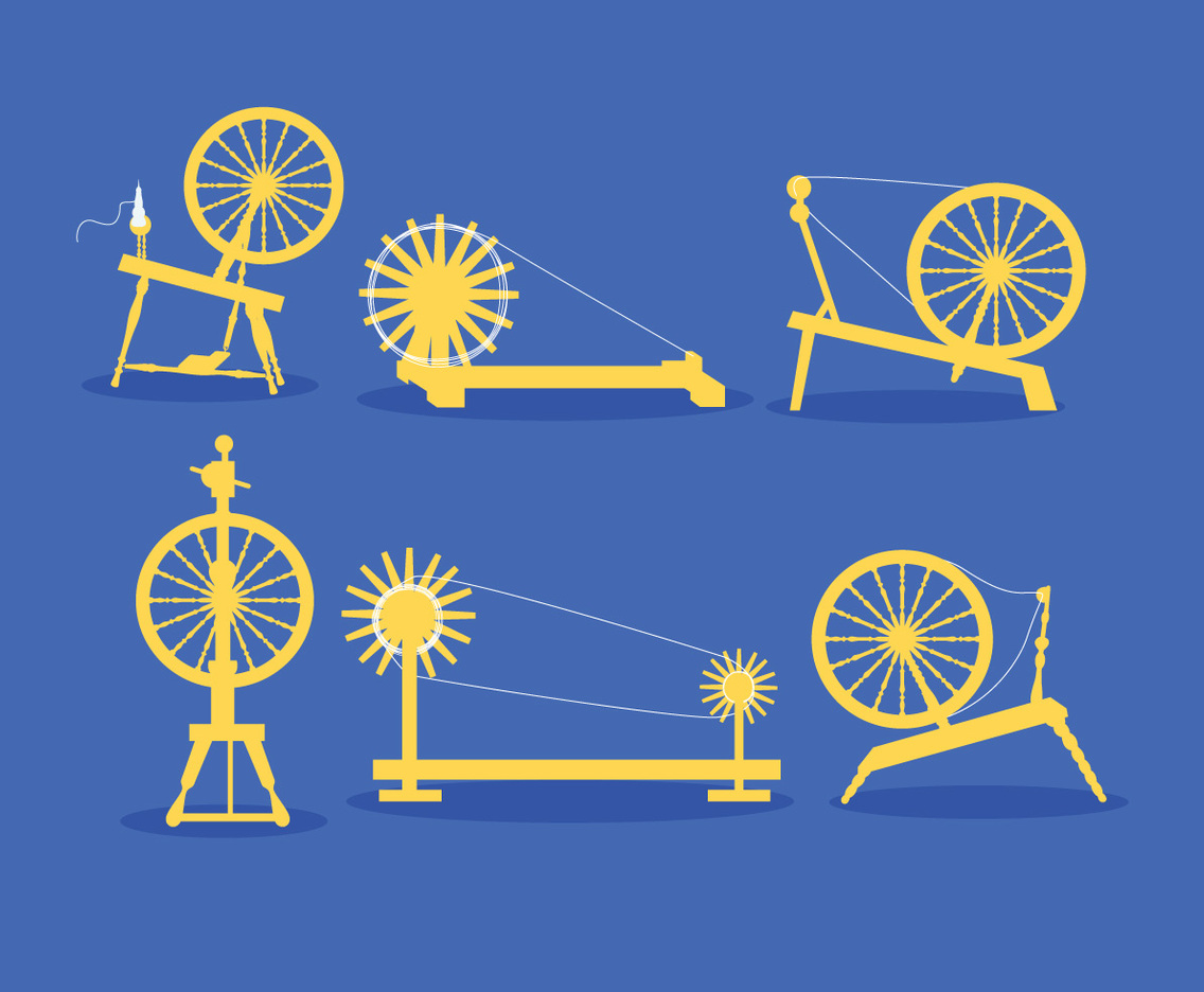 Spinning Wheel Vector