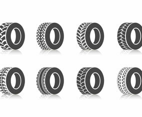 Free Tractor Tires Vector