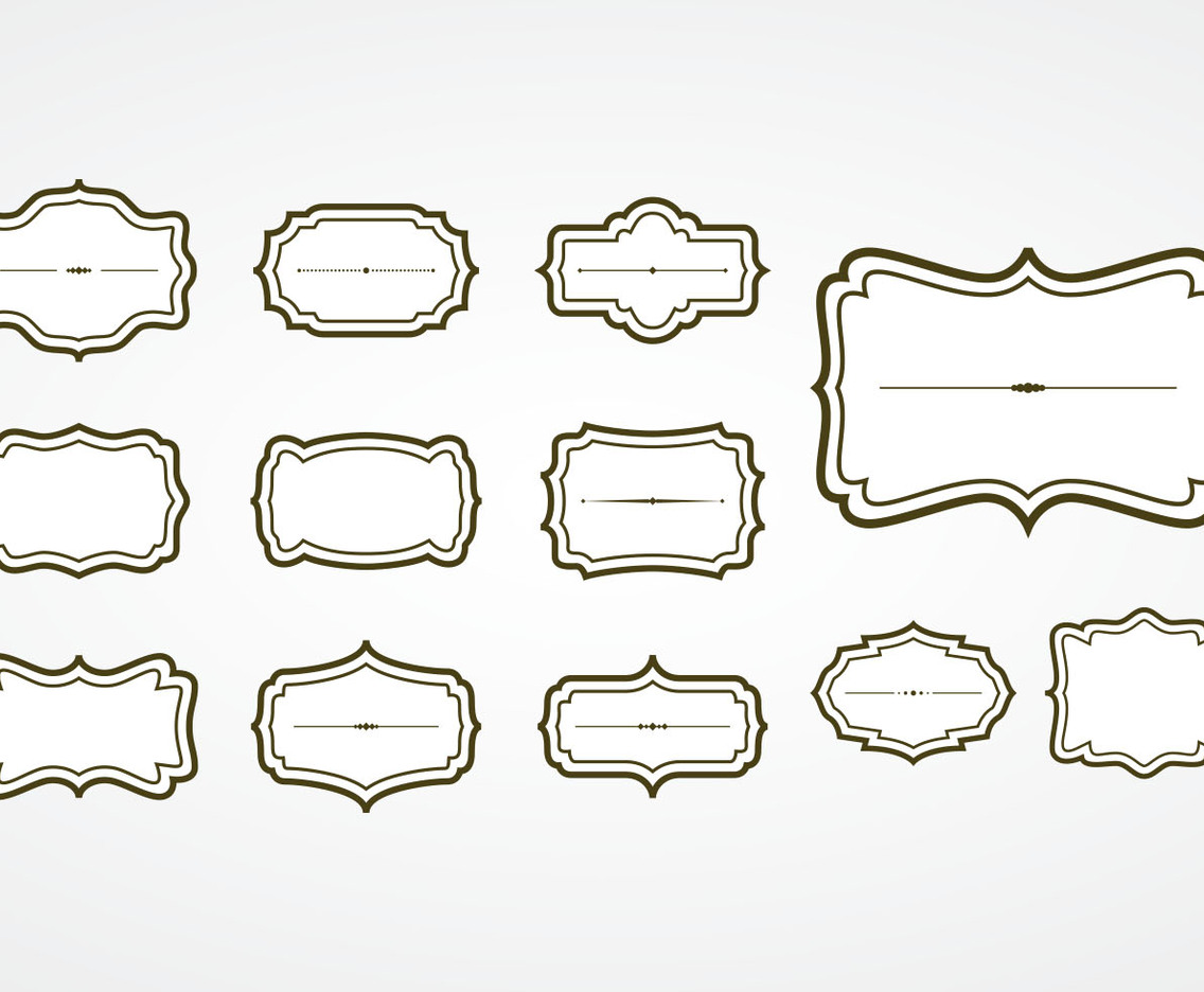 Vintage Cartouche Frames