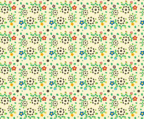 Free Growing Flower Pattern Vector