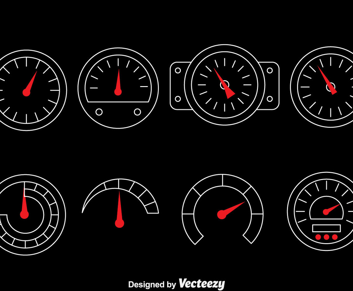 Tachometer Vector Set
