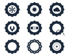 Tractor Tire Icons