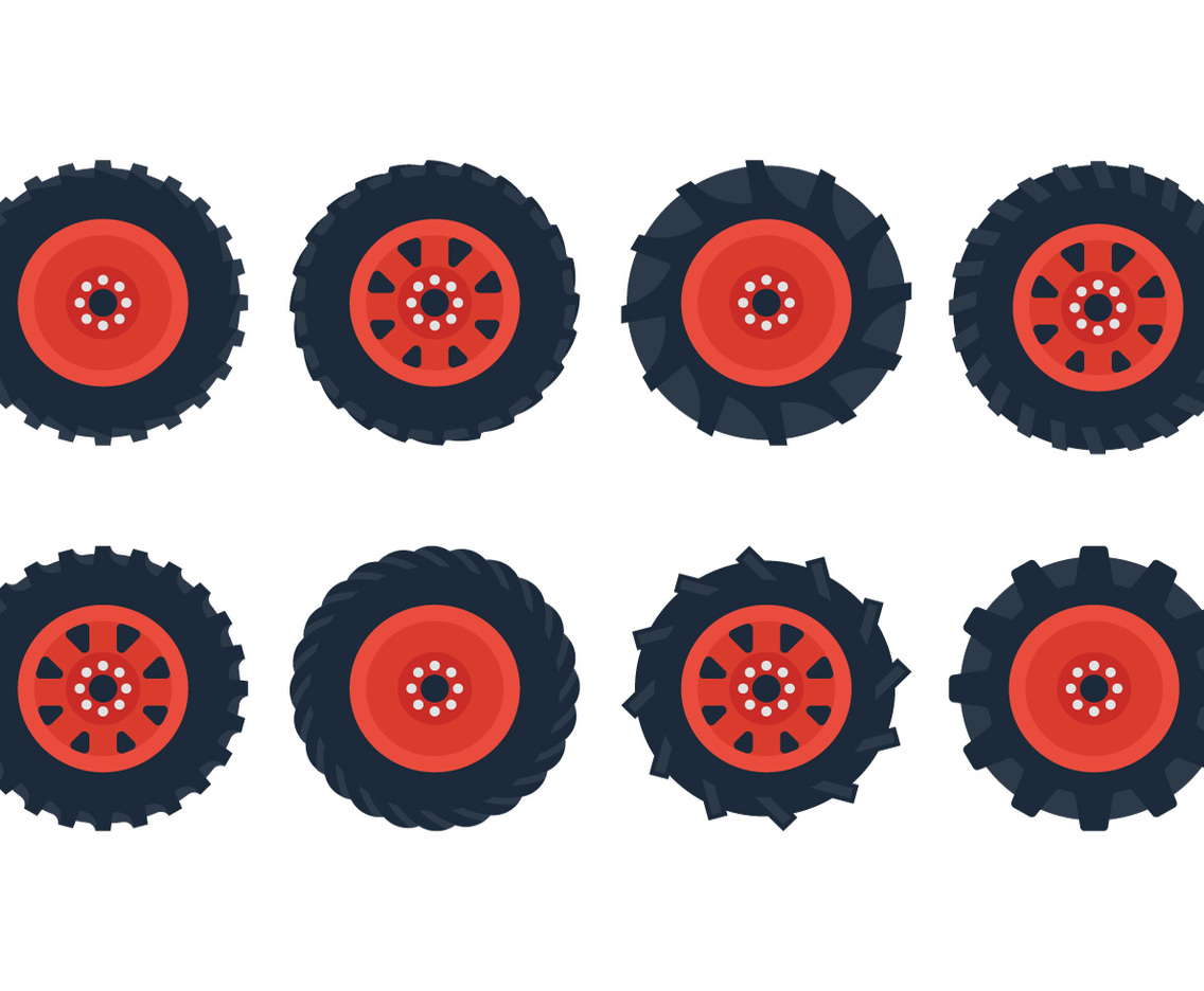 Tractor Tire Vector