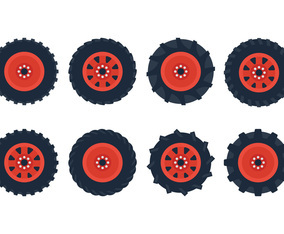 Tractor Tire Vector