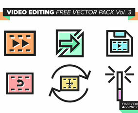 Video Editing Free Vector Pack Vol. 3