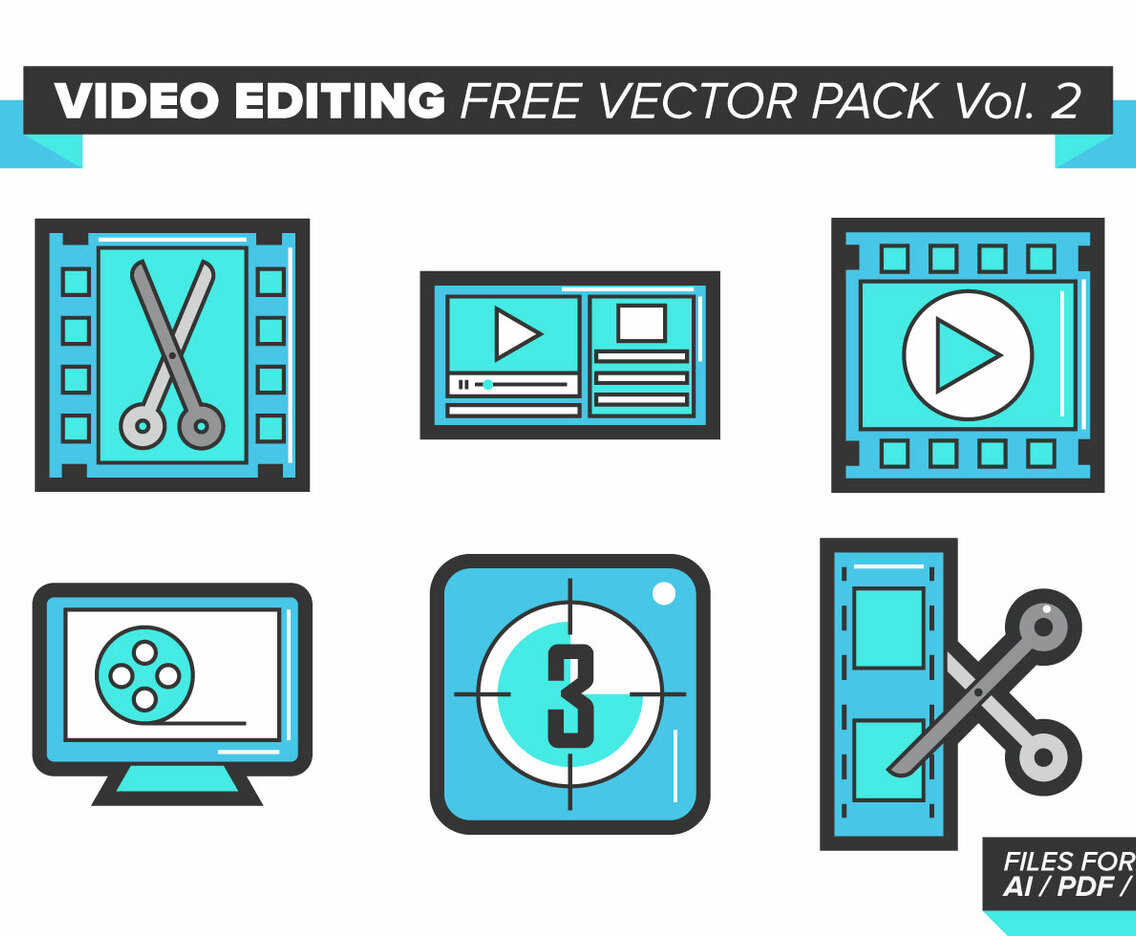 Video Editing Free Vector Pack Vol. 2