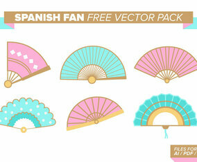 Spanish Fan Free Vector Pack