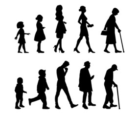 Vector Of Grow Up Human