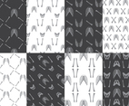 Black and White Ribcage Patterns