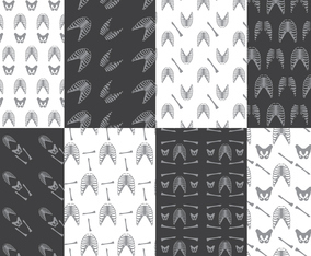 Ribcage Pattern Vectors