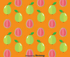 Guava Fruit Seamless Pattern