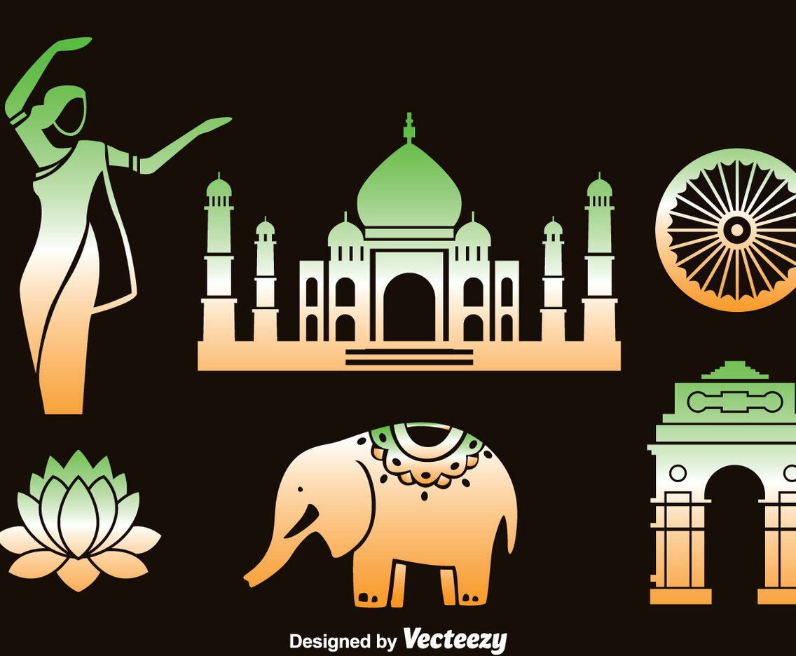 India Element Vector Set