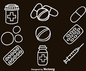 Medicie Hand Draw Icons