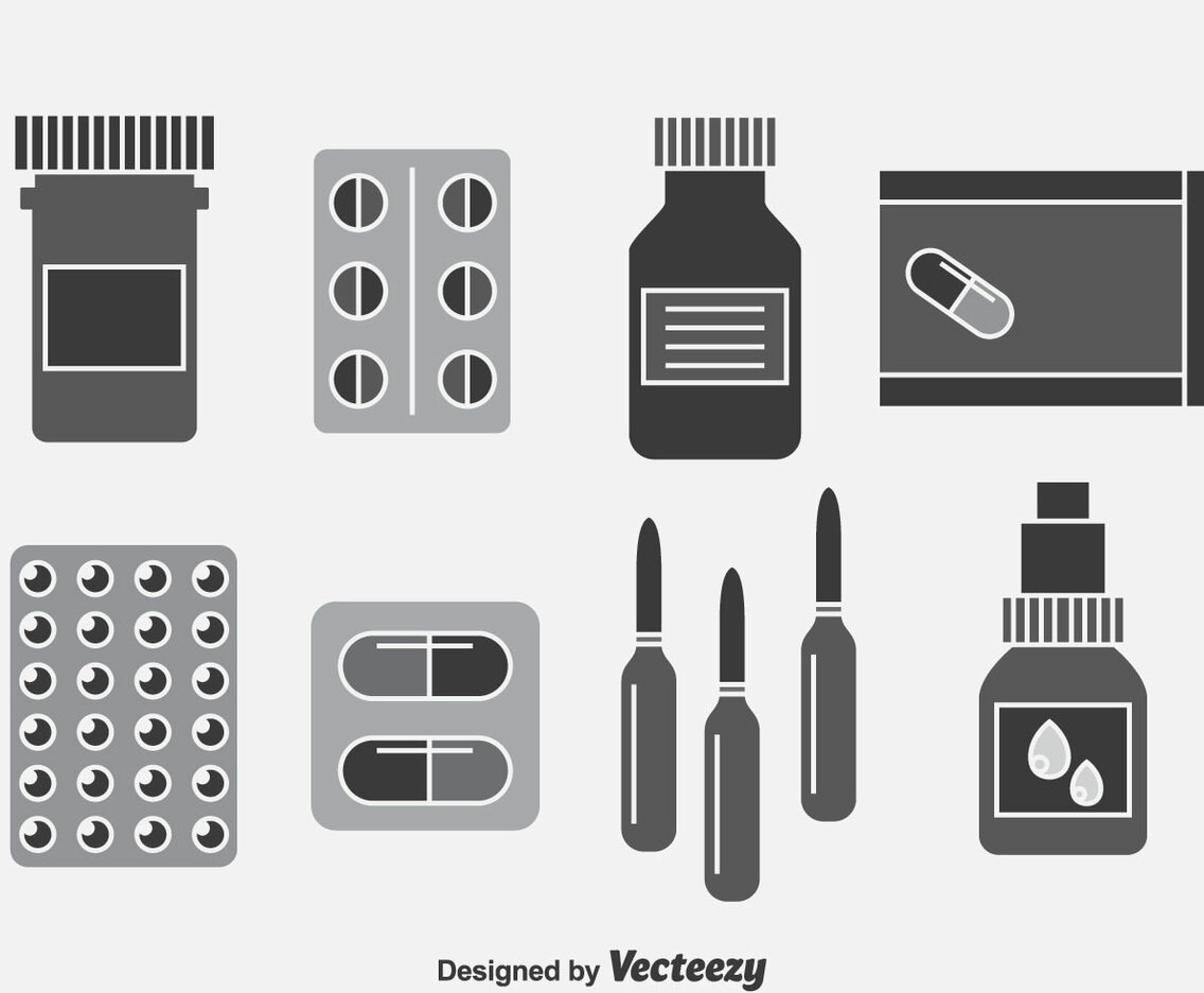 Medicine Box Vector Set