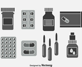 Medicine Box Vector Set