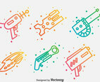 Laser Gun Collection vector