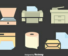 Photocopier Tool Vector Set