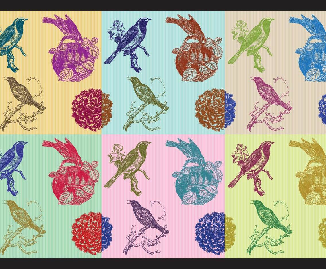 Birds And Flowers Patterns