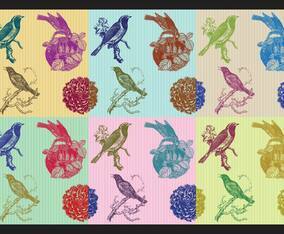 Birds And Flowers Patterns
