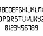 Digital Font And Number