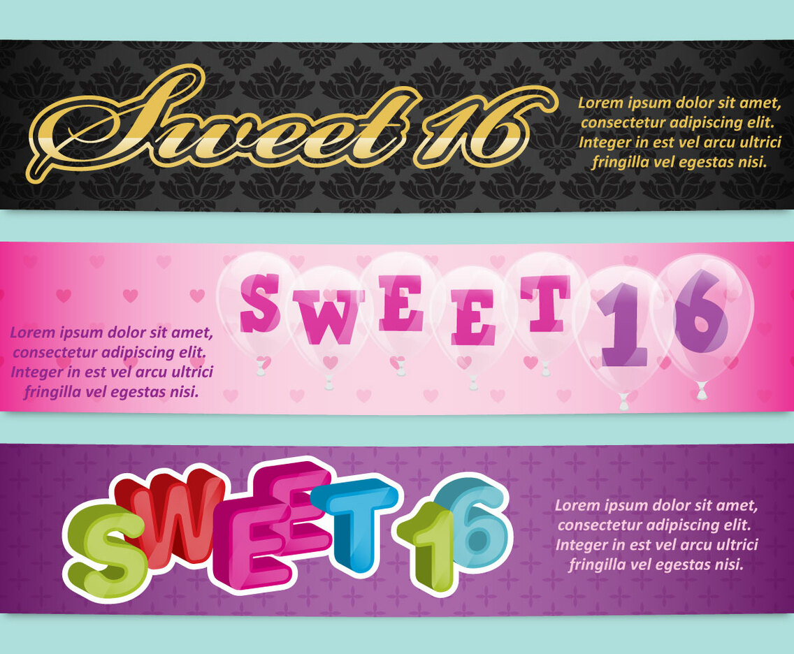 Sweet 16 Banners