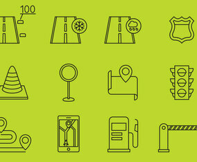 Street And Highway Icons