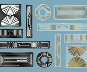 Black And Transparent RFID Labels