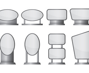 Set Of Kakemono Vector