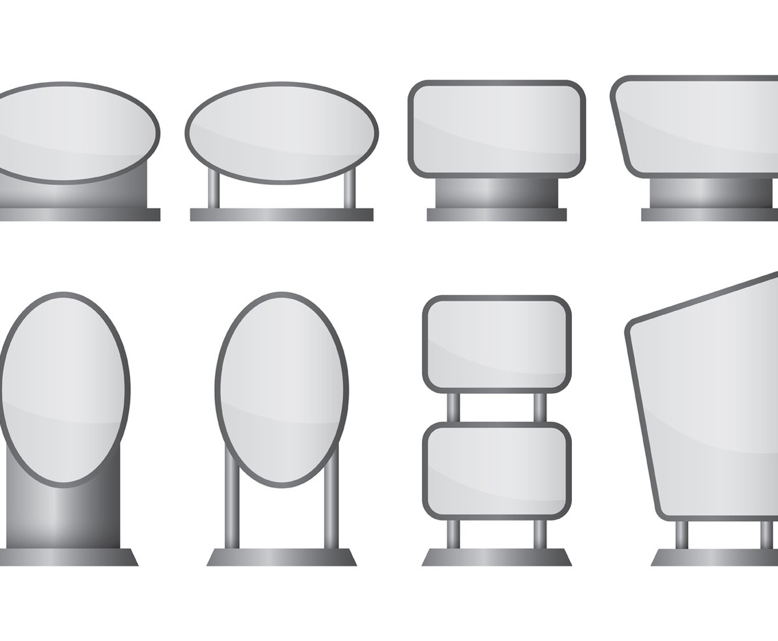 Set Of Kakemono Vector