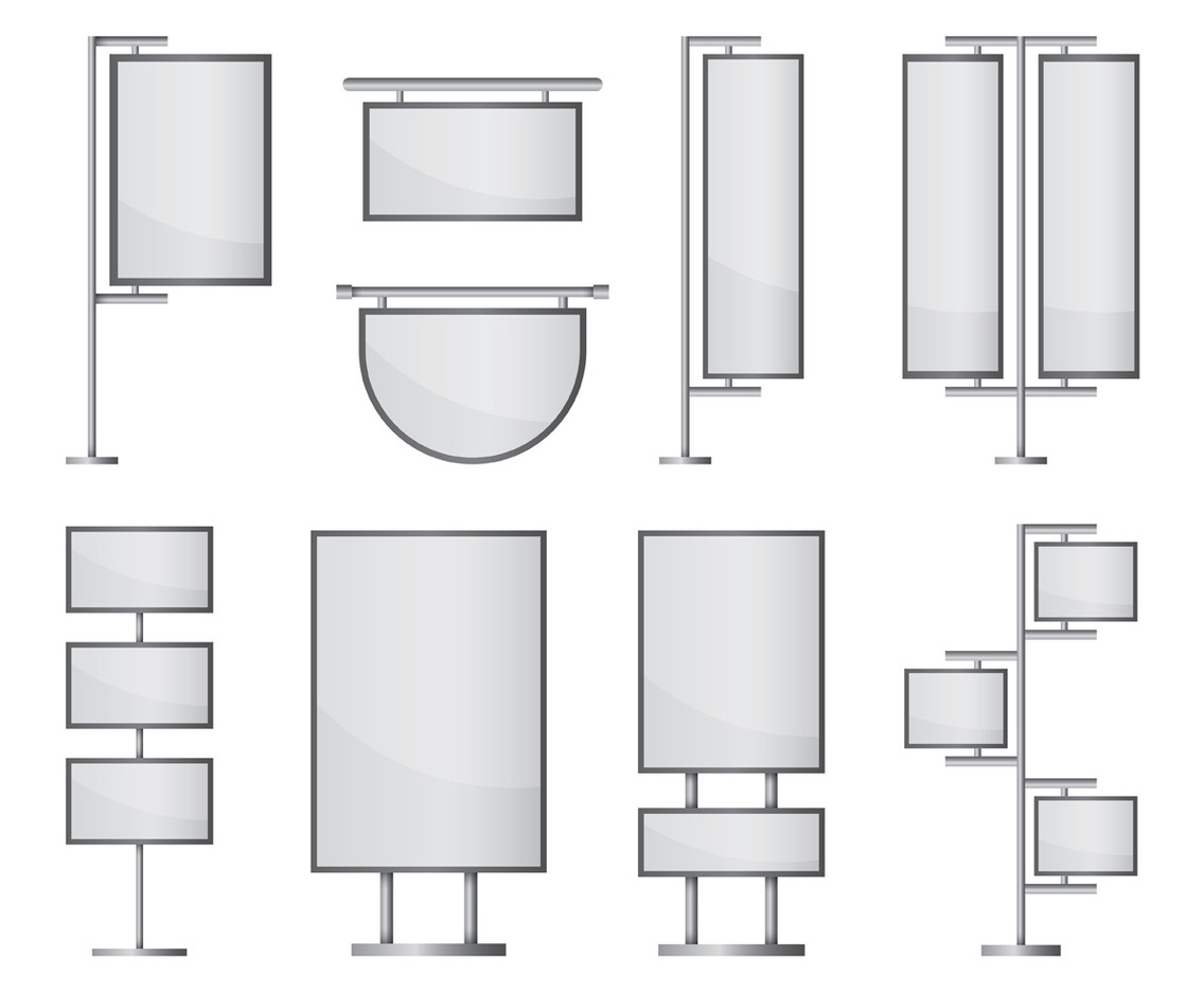 Set Of Kakemono Vector