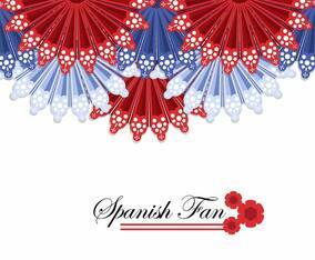 Spanish Fan Background Vector