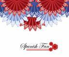 Spanish Fan Background Vector
