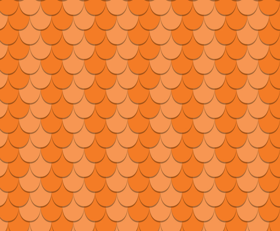 Free Scalloped Rooftop Vector Pattern